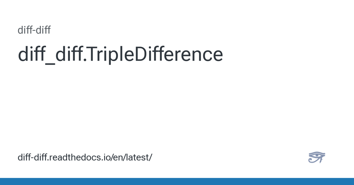 diff_diff.TripleDifference — diff-diff: Difference-in-Differences ...