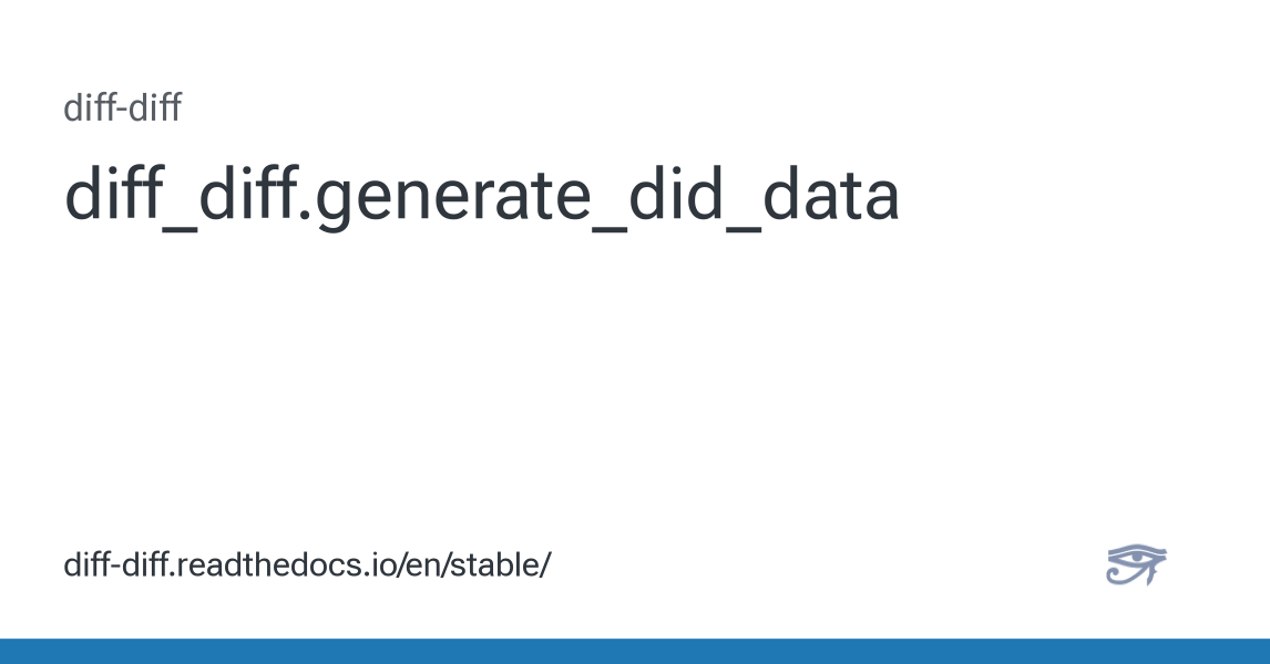 difference function in r diff() datascience made... diff_diff.generate_did_data — diff-diff: Difference-in-Differences ...